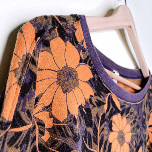 free people radiate positive vibes sunflower long sleeve - size xs