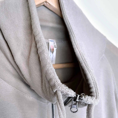 free people movement lightweight zip up sweatshirt with tie sides - size small