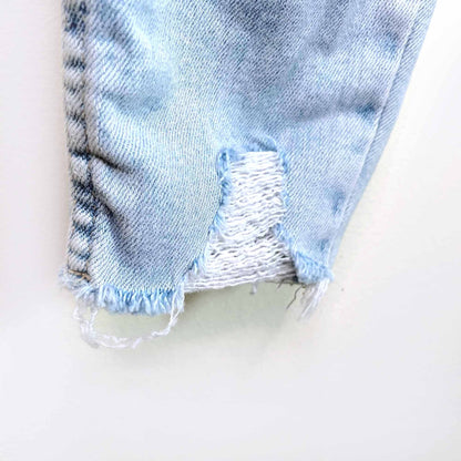 we the free people high rise button fly destroyed skinny jeans - size 26