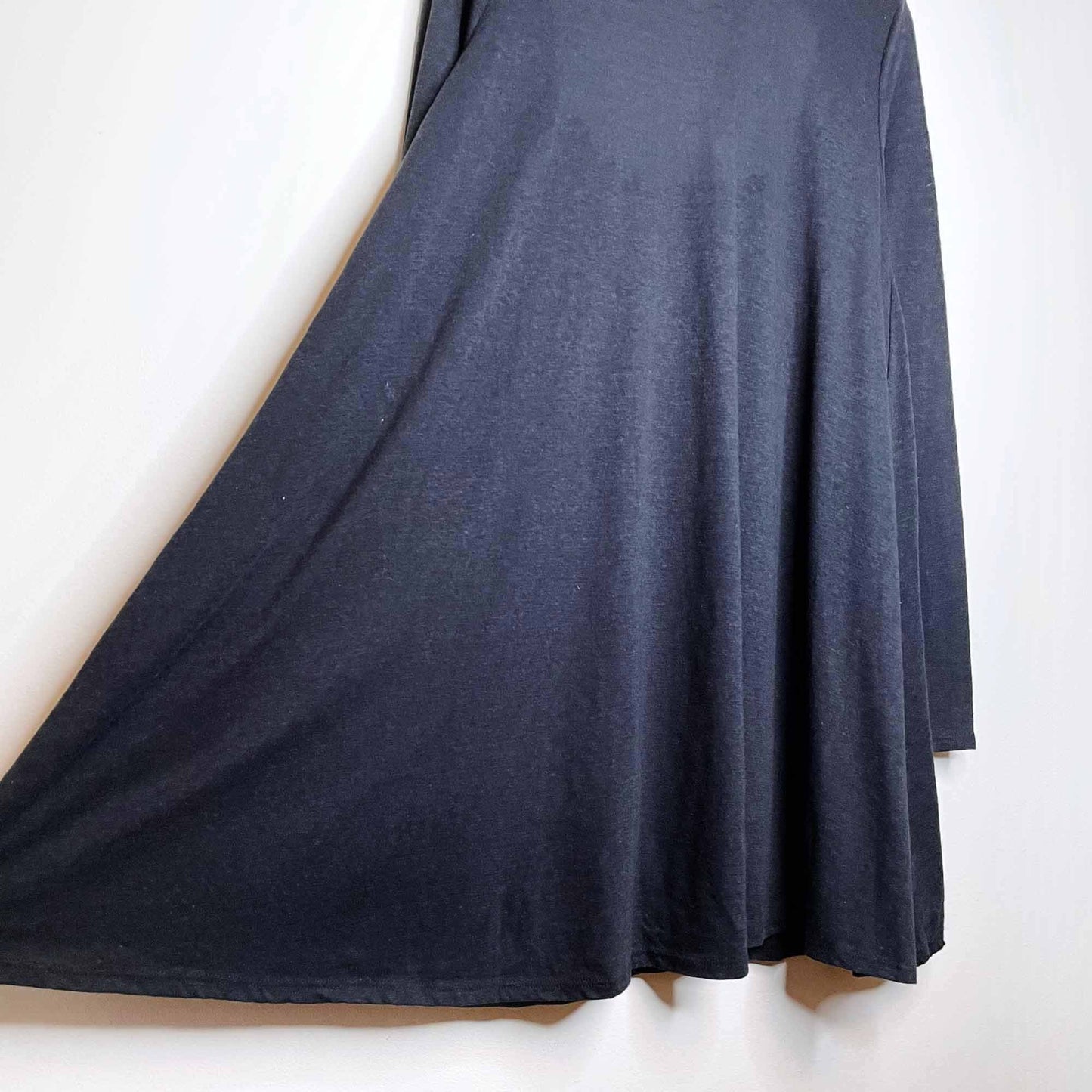 free people beach long sleeve swing hem open back dress - size large