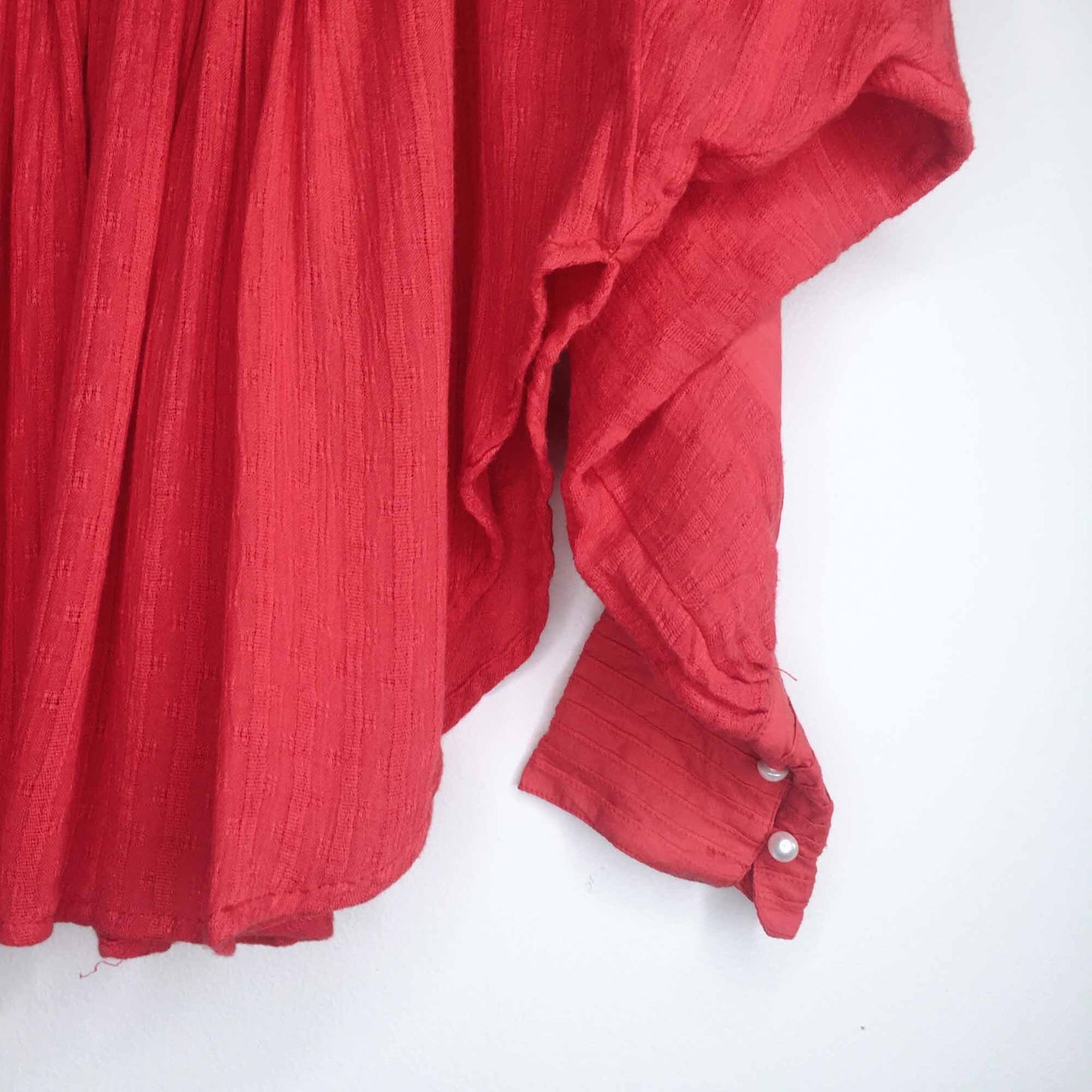 free people batwing boho blouse - size medium