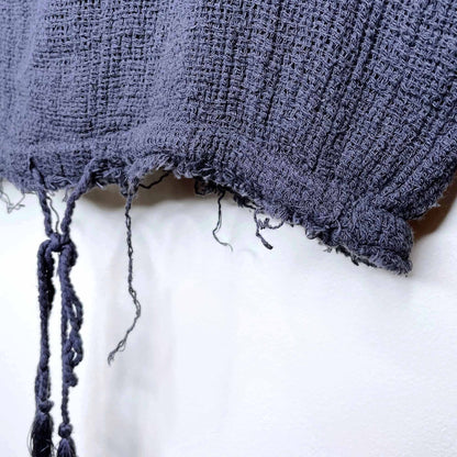 free people gauzy long sleeve tie waist top - size xs