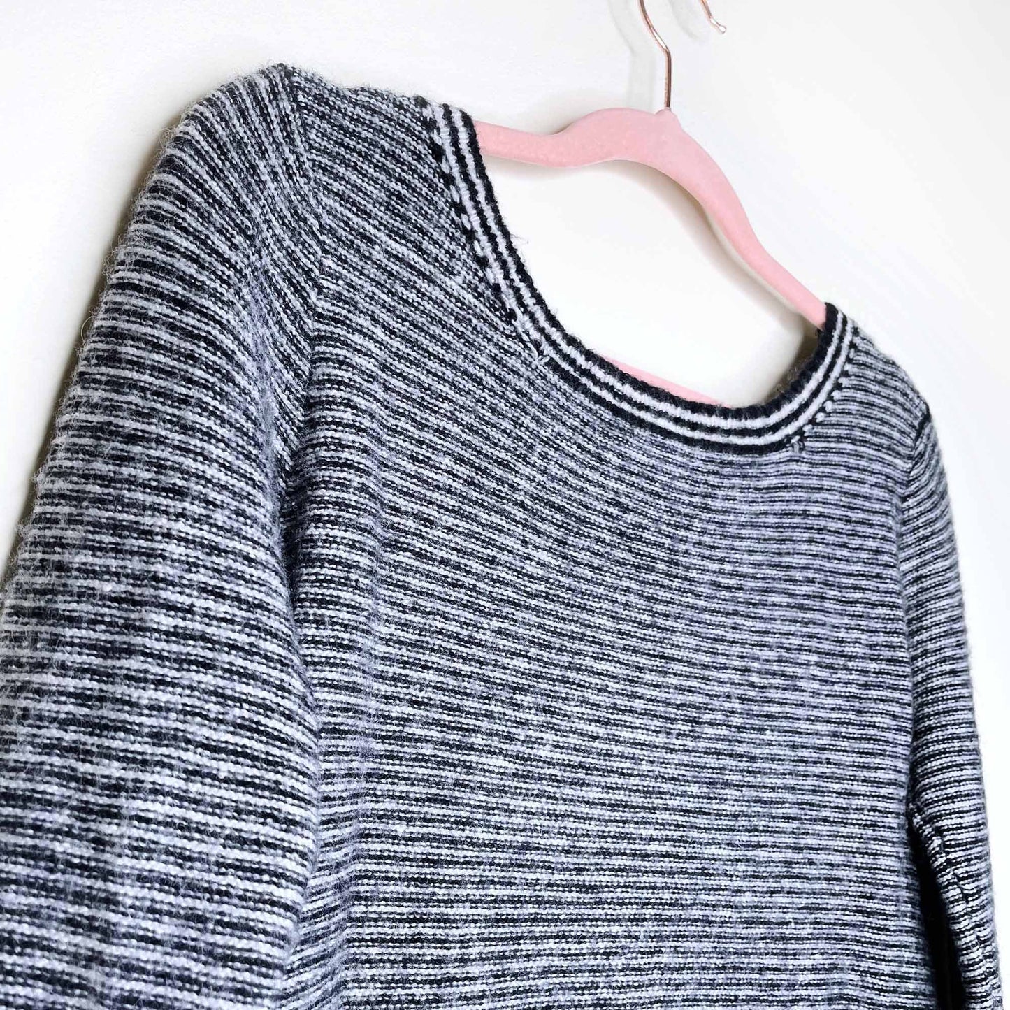 free people striped wool-blend sweater - size medium
