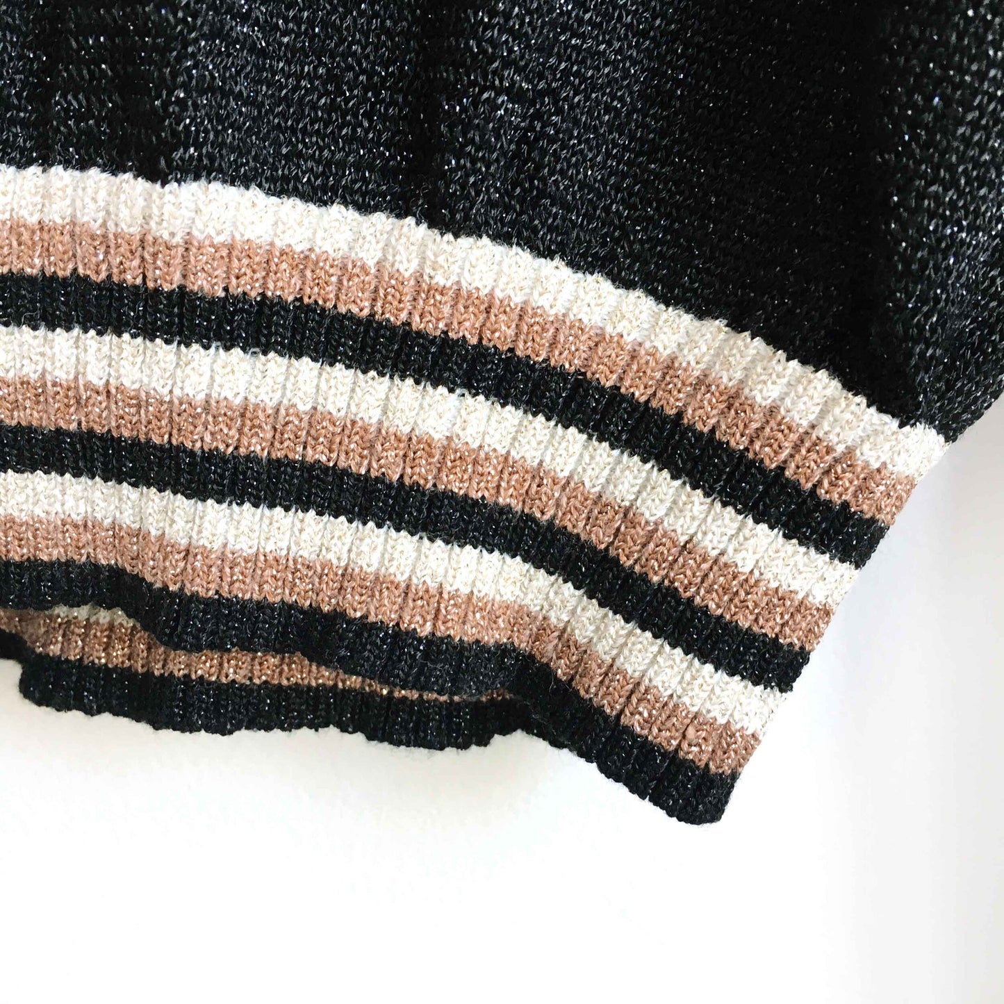 Free People Gold Dust Metallic Pullover - size Small