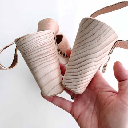 free people pasadena leather wood clog sandal - size 38