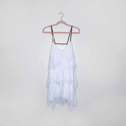 free people cascades of ruffles tunic - size medium