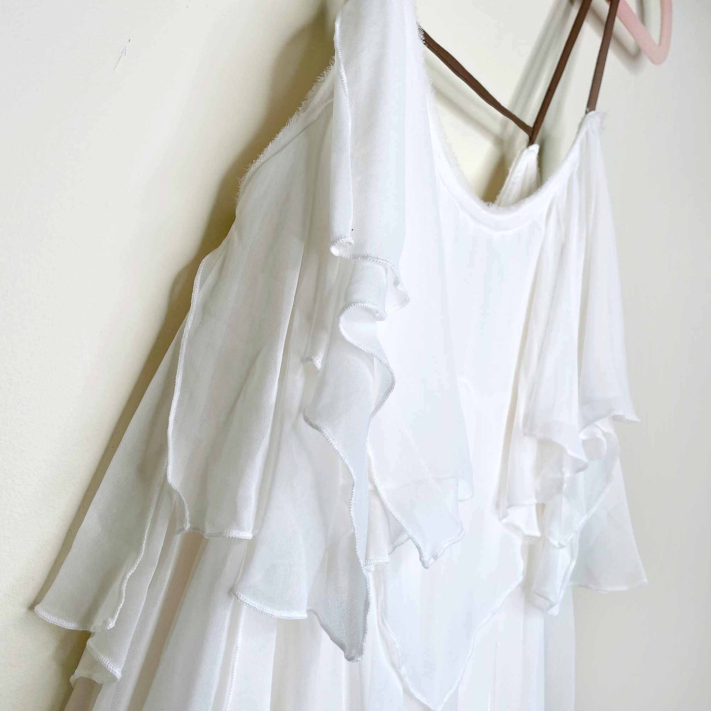 free people cascades of ruffles tunic - size medium