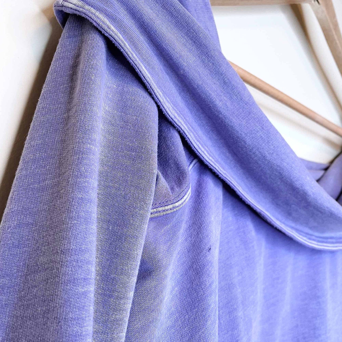 free people fold over off shoulder long sleeve top - size medium