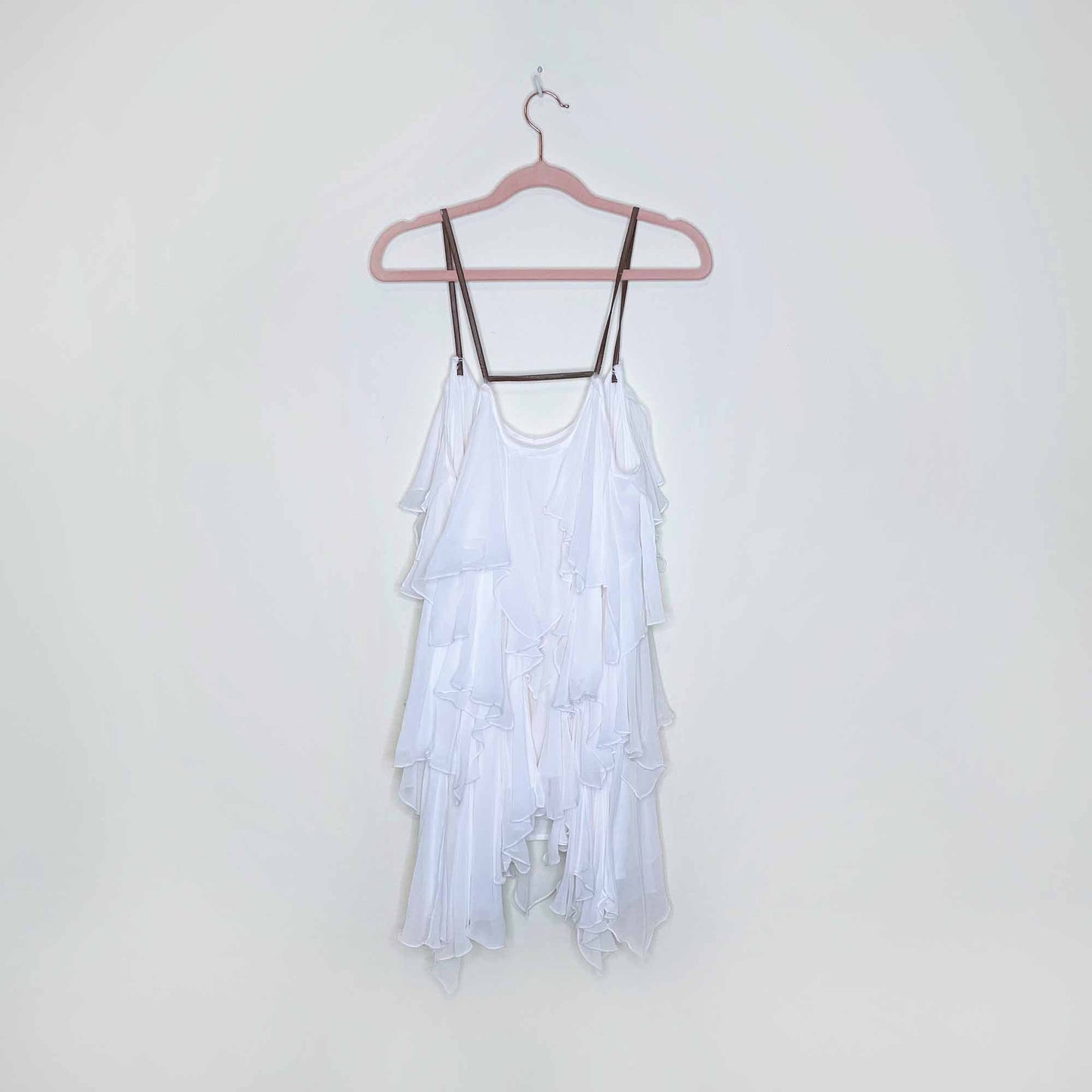 free people cascades of ruffles tunic - size medium