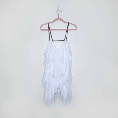 free people cascades of ruffles tunic - size medium