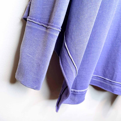 free people fold over off shoulder long sleeve top - size medium