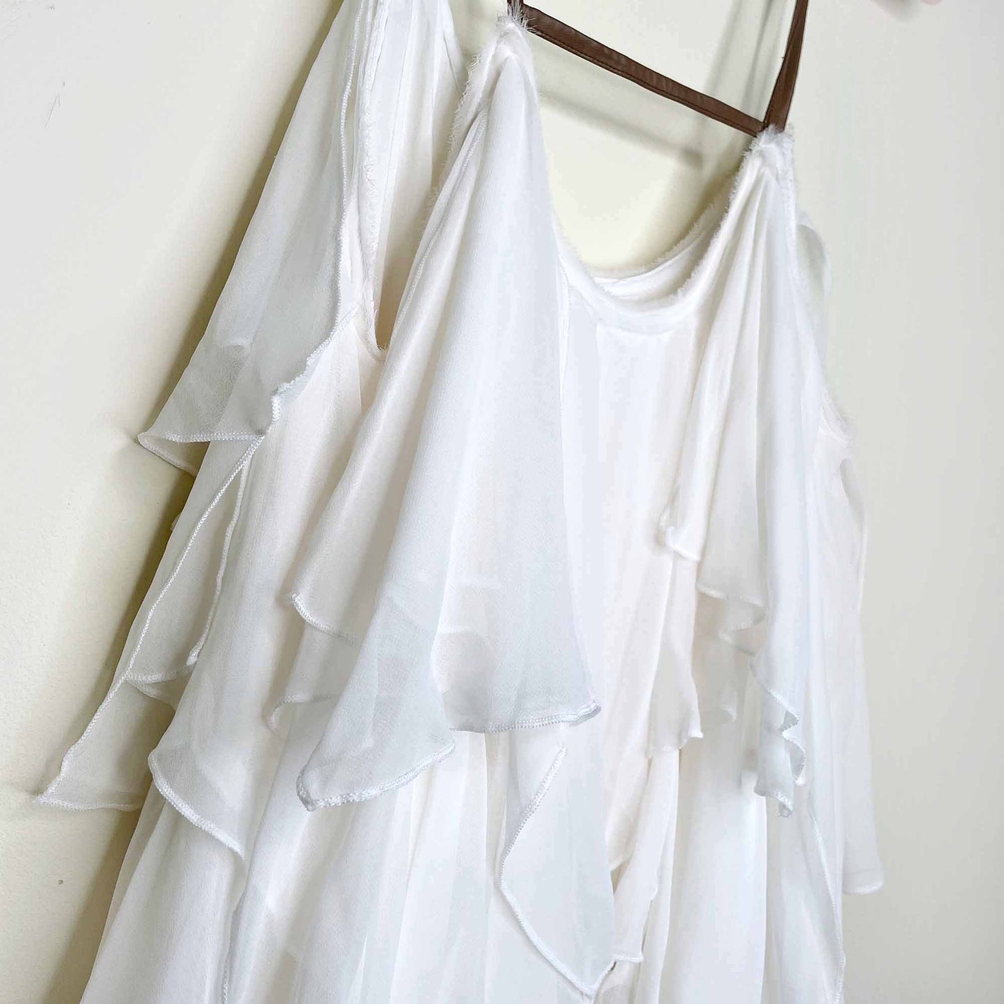 free people cascades of ruffles tunic - size medium