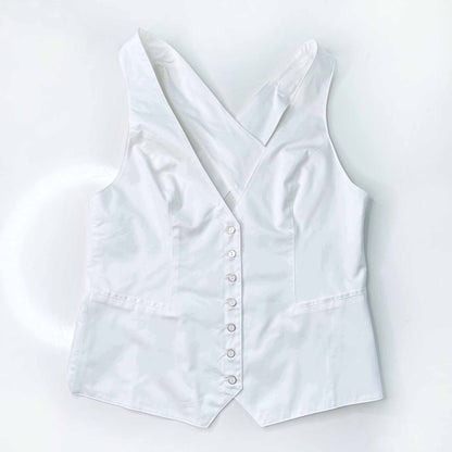 free people halter vest with criss cross back - size small