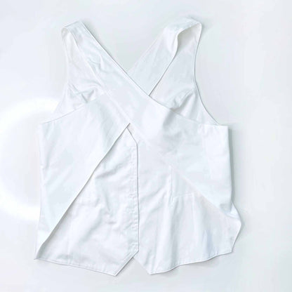 free people halter vest with criss cross back - size small