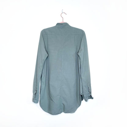 frame le tunic military button down shirt - size small