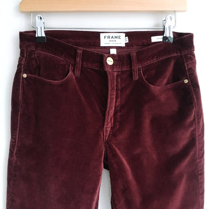 FRAME le high rise skinny velveteen - size 27