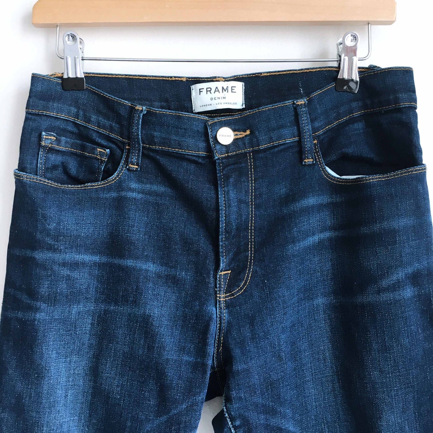 FRAME le garcon slim boyfriend jean in rosewood - size 28