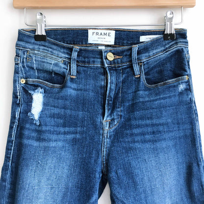 FRAME le high skinny raw edge crop fray - size 26