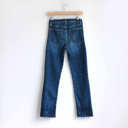 FRAME le high skinny raw edge crop fray - size 26
