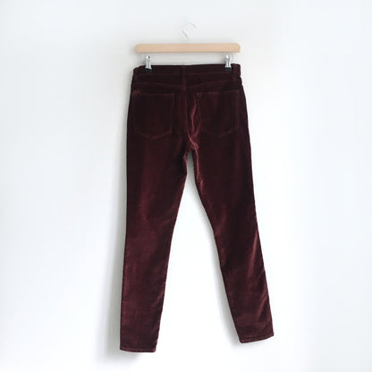 FRAME le high rise skinny velveteen - size 27