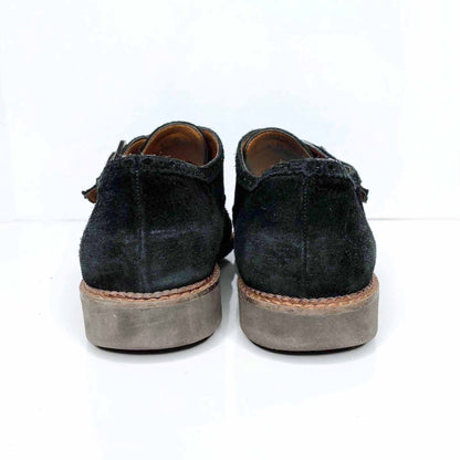 franco sarto black suede buckled loafers - size 8.5