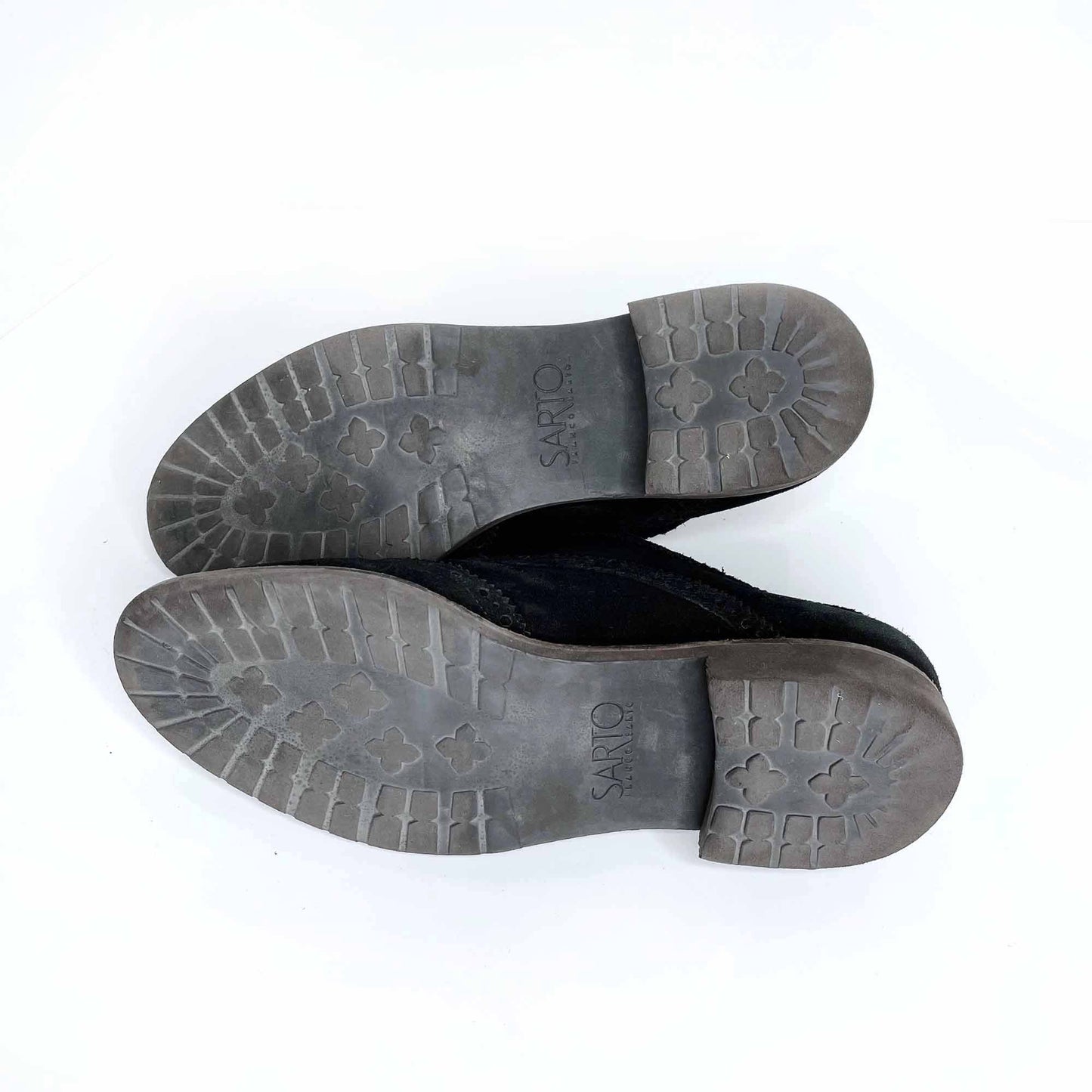 franco sarto black suede buckled loafers - size 8.5