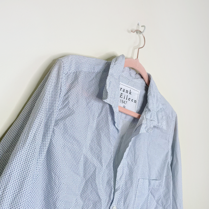 frank & eileen barry button down crinkle shirt - size medium