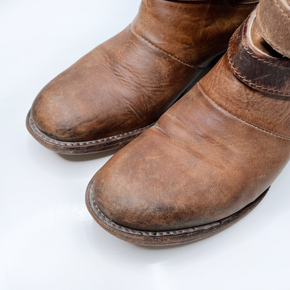 freebird brown leather drove rancher boots - size 7