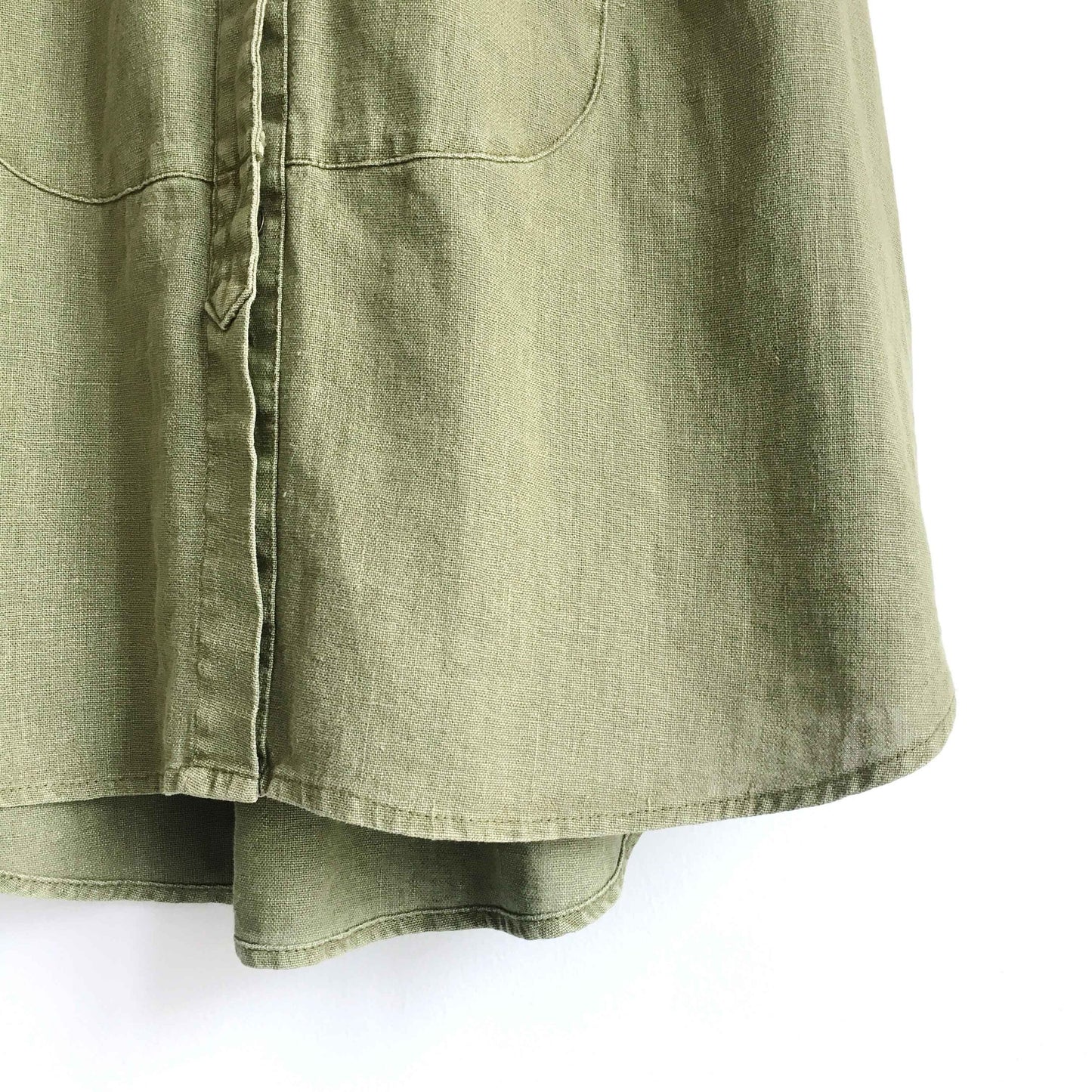 Free People raw edge sleeveless button down - size xs