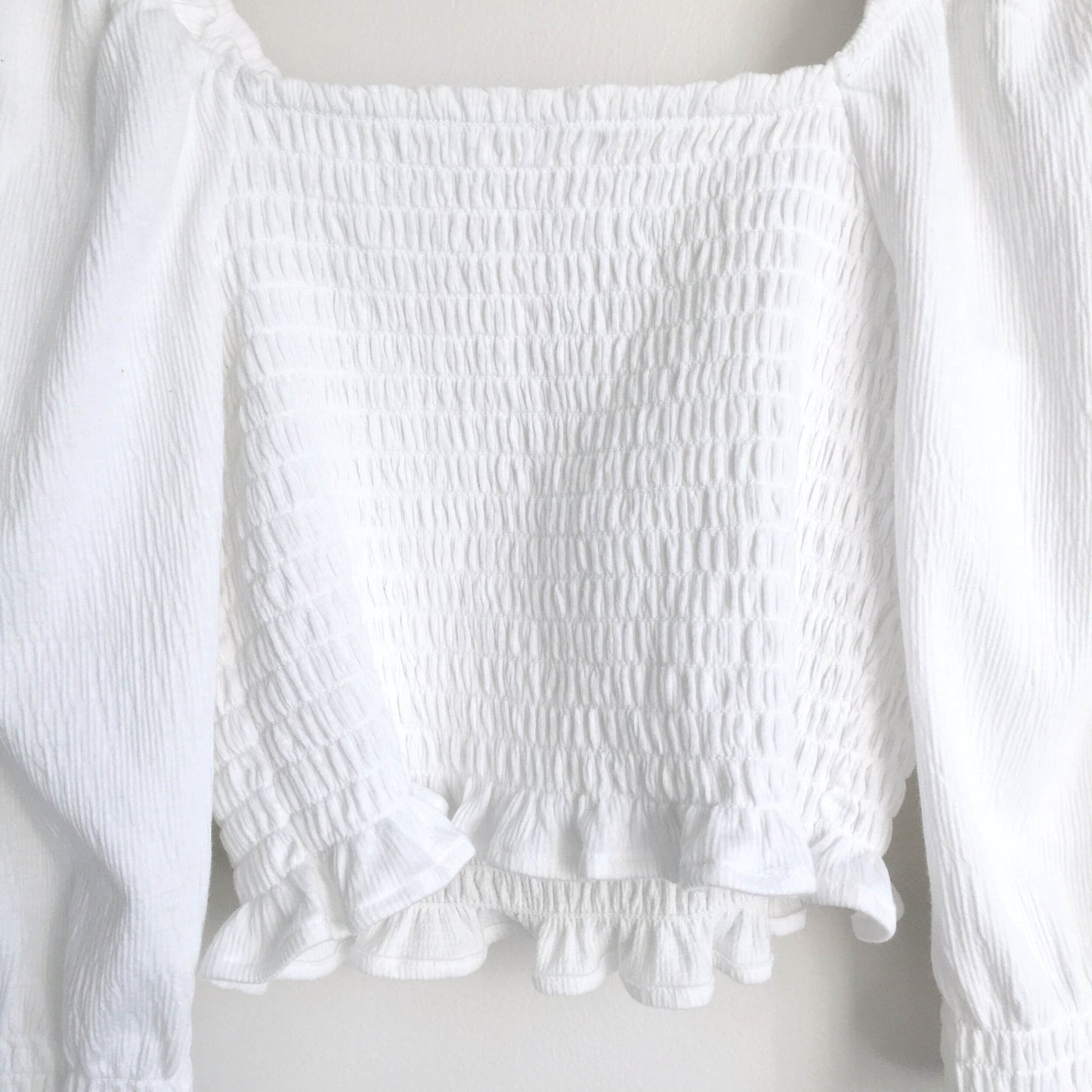 Free People Brenyce smocked crop top - size Small
