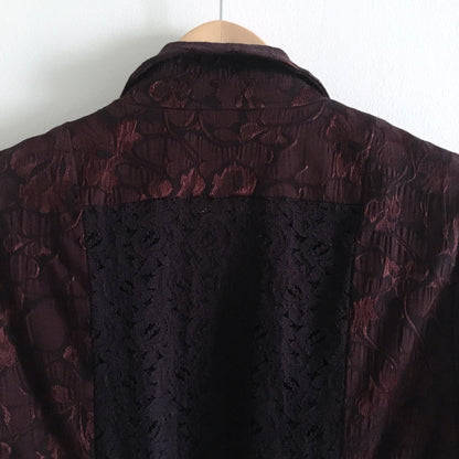 Free People Lace Corset Brocade Blazer - size 6