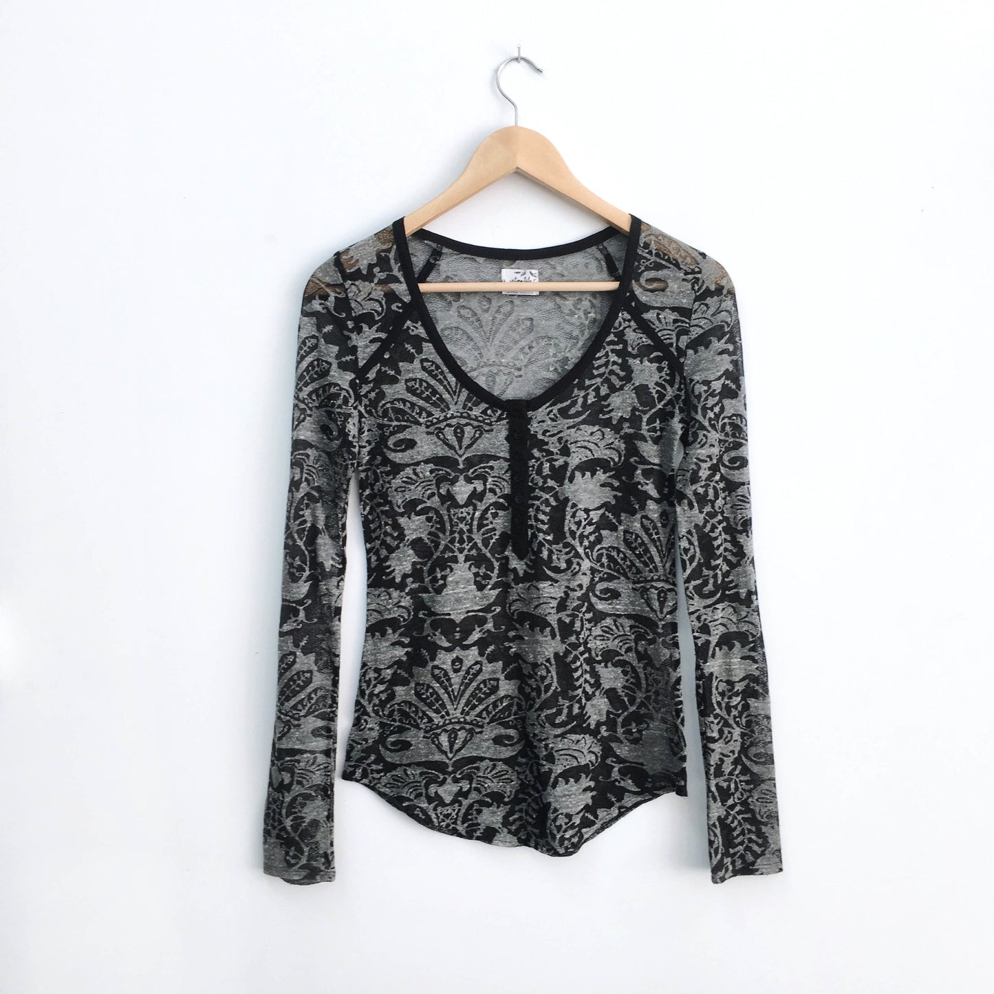 Intimately Free People burnout henley - size Small