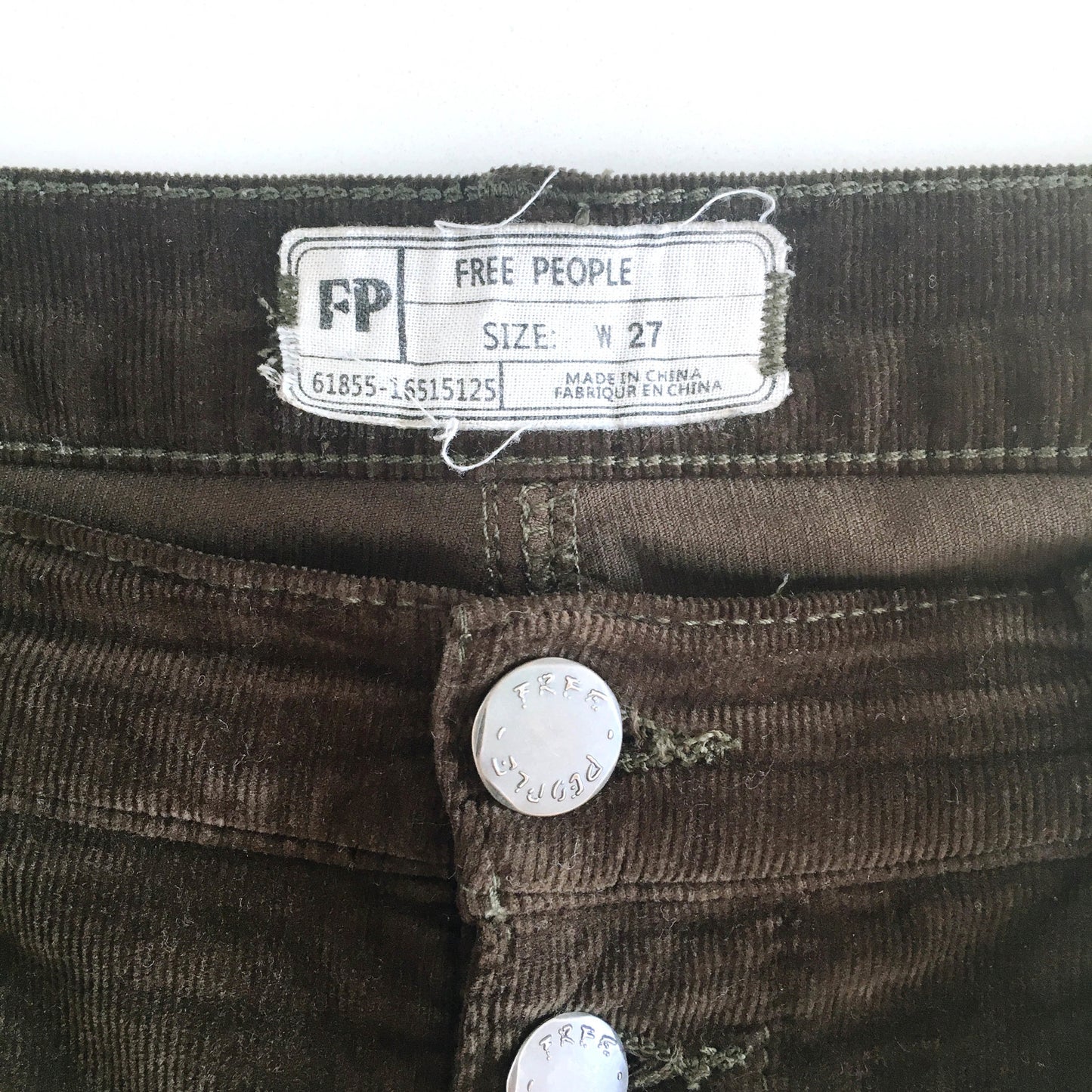 Free People Reagan Cords - size 27