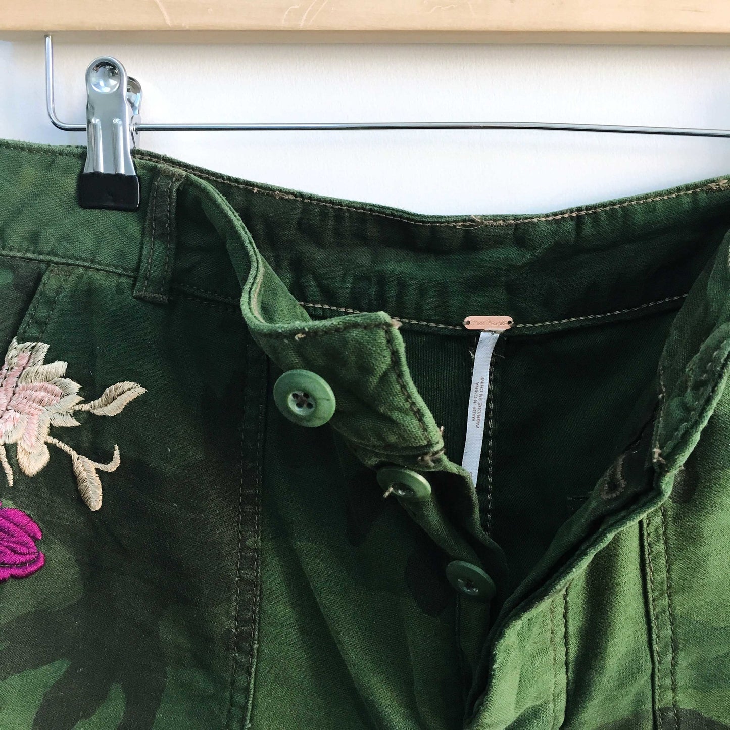 Free People Embroidered Scout Shorts - size 10