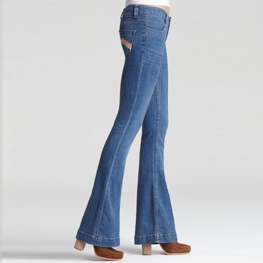 Free People LA Disco Pintuck Flare Jeans - size 27
