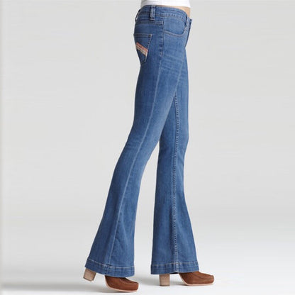 Free People LA Disco Pintuck Flare Jeans - size 27