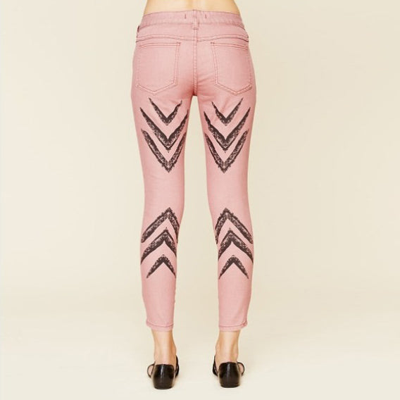Free People Dotted Ikat Skinnies - size 30