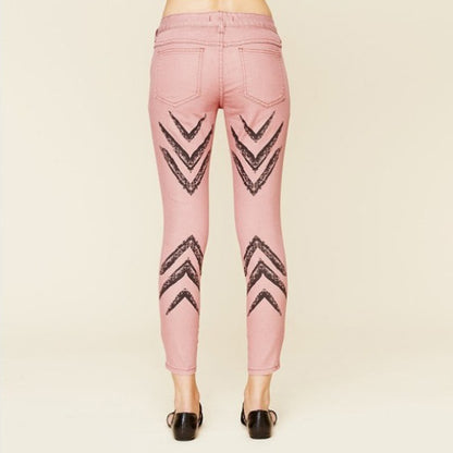 Free People Dotted Ikat Skinnies - size 30