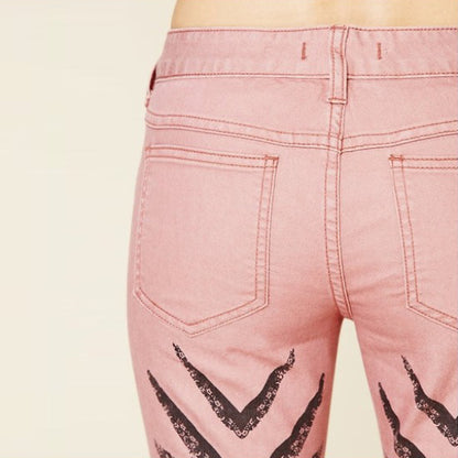 Free People Dotted Ikat Skinnies - size 30