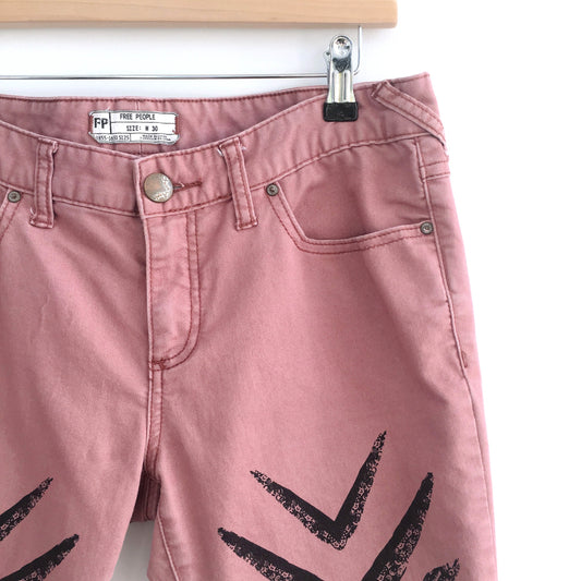 Free People Dotted Ikat Skinnies - size 30