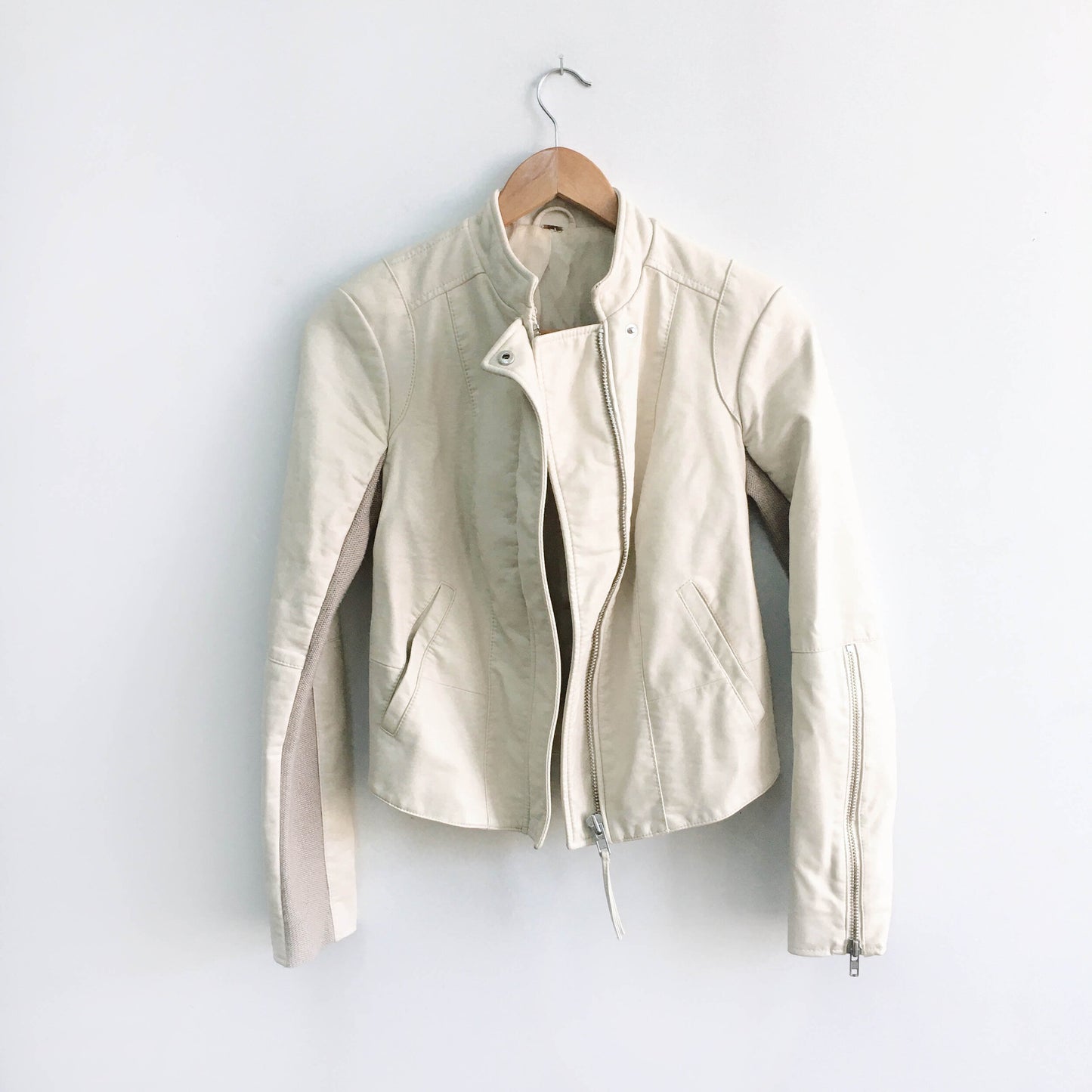 Free People Cool and Clean Vegan Moto Jacket - size xs