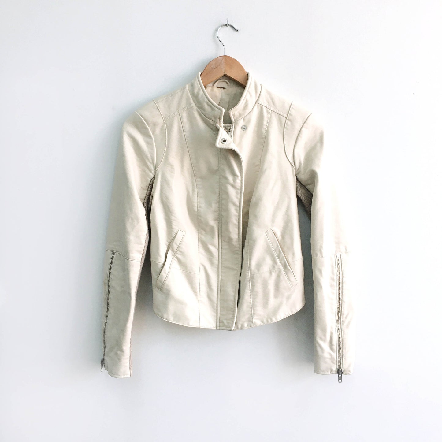 Free People Cool and Clean Vegan Moto Jacket - size xs