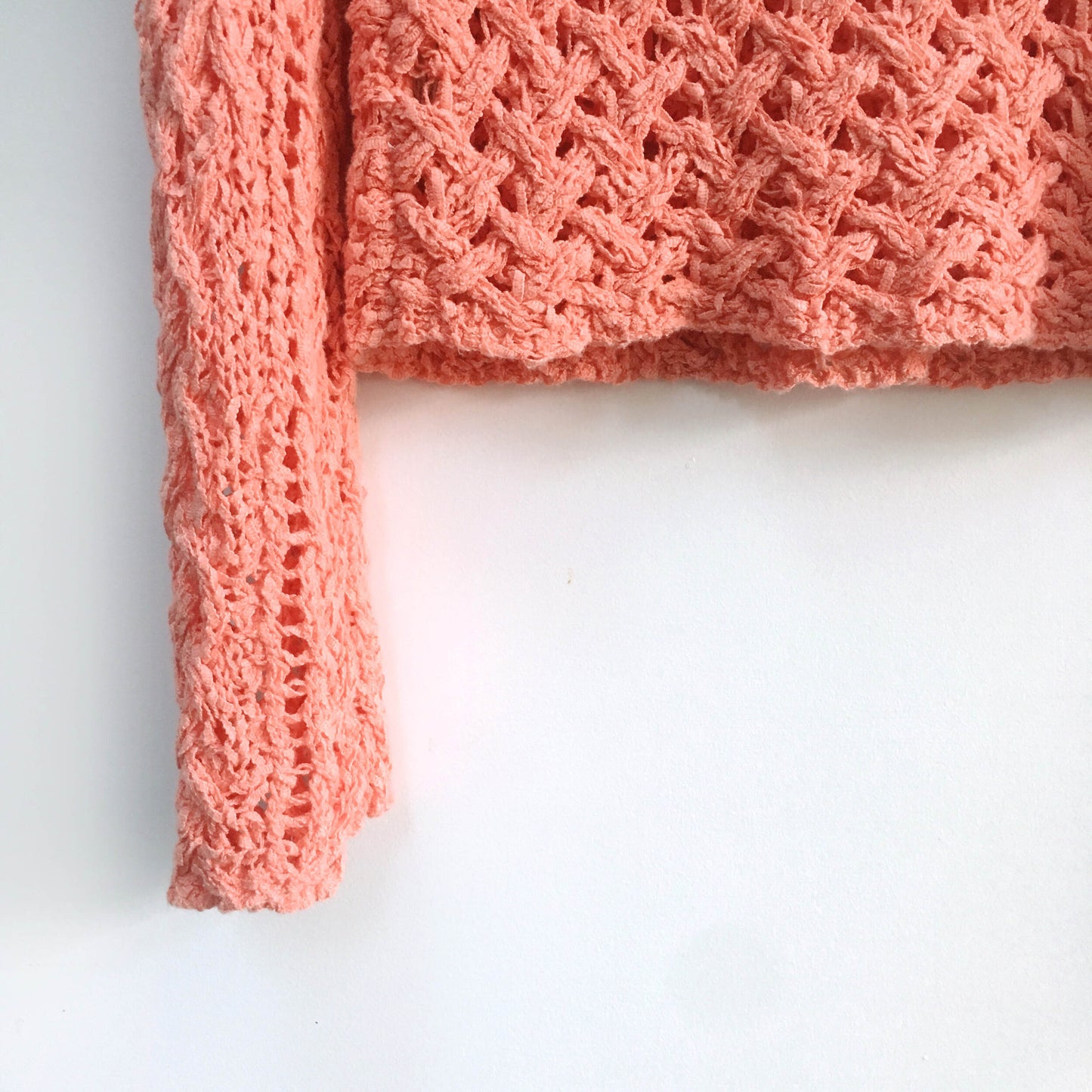 Free People coral Ribbon Ribbon knit - size Small