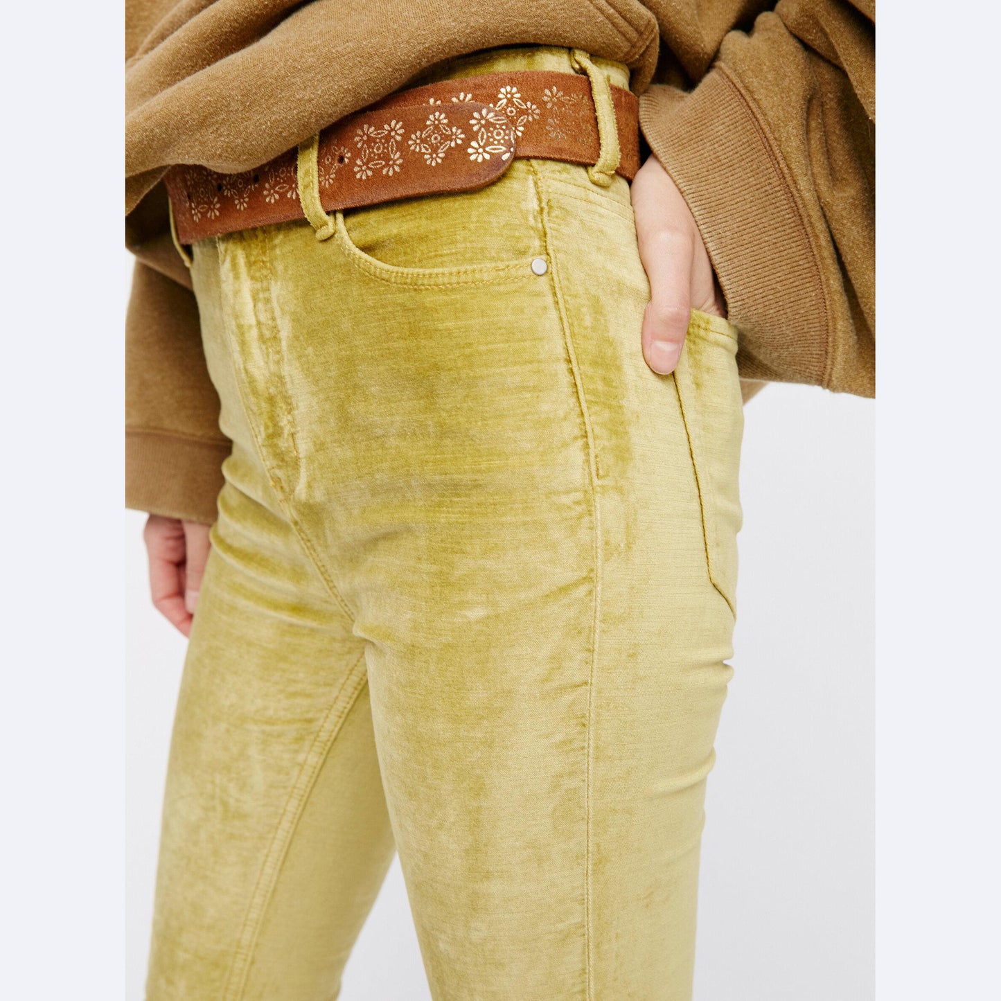 Free People Cyndi Velvet Skinny Jeans - size 25