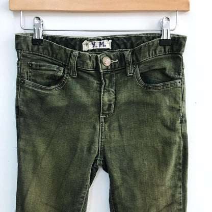Free People Skinny Jean in army green - size 25