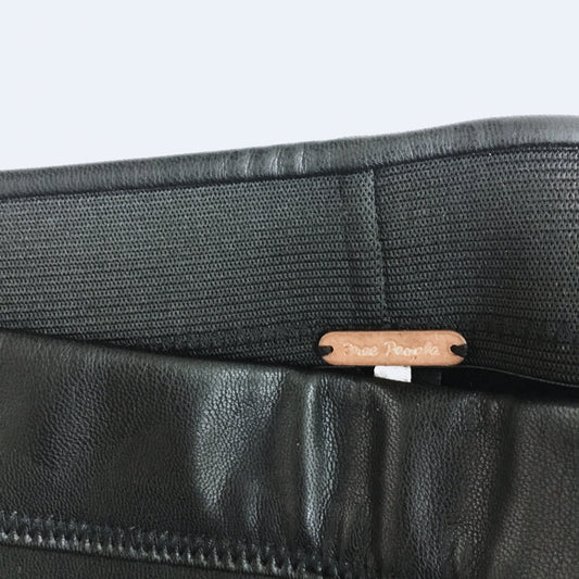 Free People Moto Vegan Leather Leggings - size 26