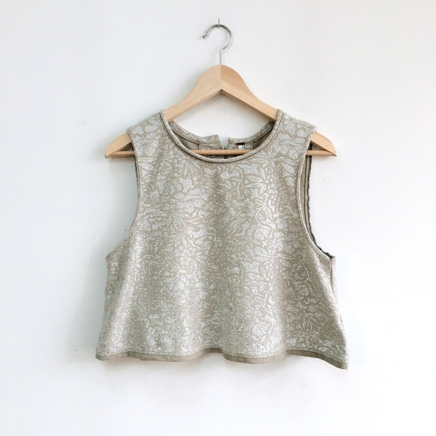 Free People Metallic Crop - size Small