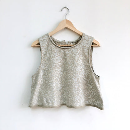 Free People Metallic Crop - size Small