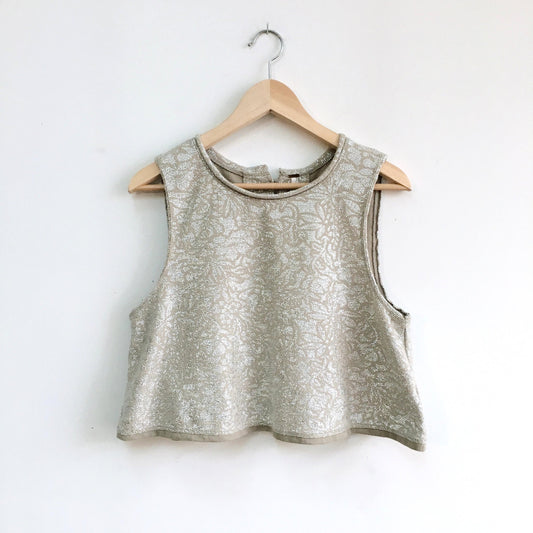 Free People Metallic Crop - size Small