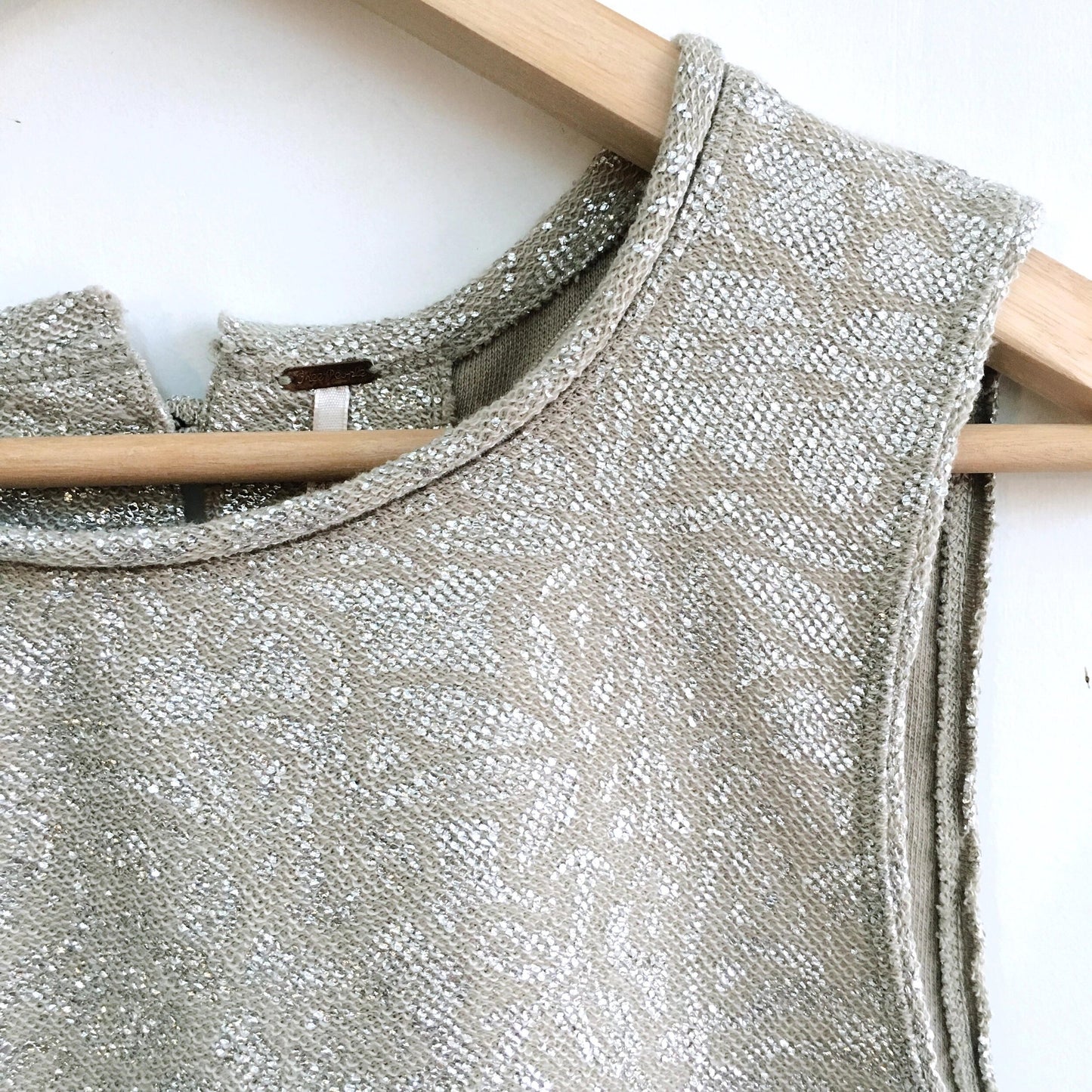 Free People Metallic Crop - size Small